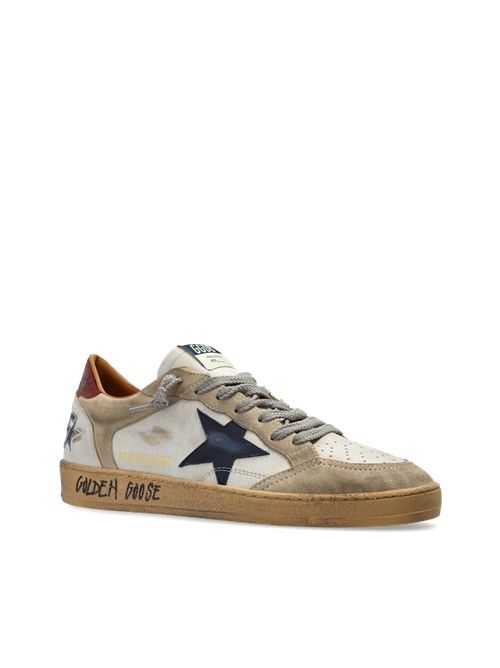 Golden Goose beige 'Ballstar double quarter with fol' Golden Goose | GMF01034F00812712387
